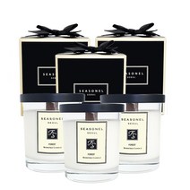 시즈넬 프리미엄 골든왁스 소이캔들, 포레스트, 3개