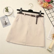 안다로미 단정벨트 미니 스커트