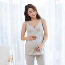 여성용 임산부 크로스 수유 캡형 런닝 캐미솔