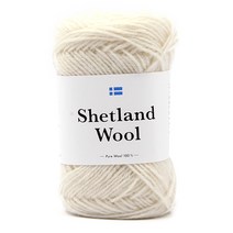 브랜드얀 다루마 셰틀랜드 울 뜨개실, 01 아이보리, 1개