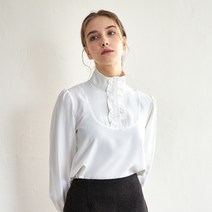 바이바이섭 T14 HIGH NECK FRILL 블라우스