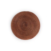 라홈 라탄 테이블 매트 원형, rattan color, 350mm