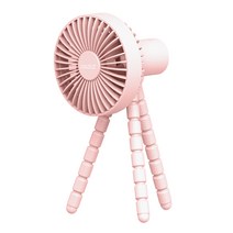조엘리 휴대용 문어발 무선 선풍기, GXZ-F1010, 핑크