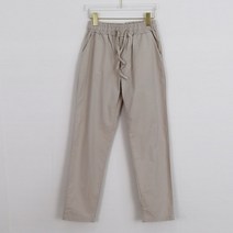 오키진 여성용 린넨 스판 밴딩 팬츠