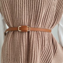 바비수 캔디즈 골드 심플 무촉 슬림 벨트