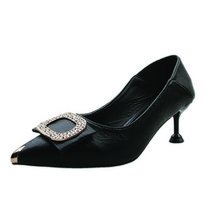 여성용 레온 큐빅 포인트 스틸레토 힐 5cm YT_RB799_MA