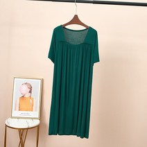 사각 넥 피치 주름 홈웨어 스커트 임산부 원피스