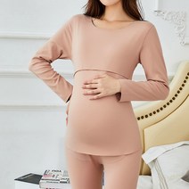 마켓A 겨울 내의 수유복 세트