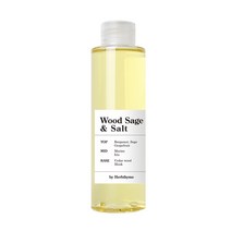 허브타임 시그니처 니치 향수 디퓨저 리필, 우드세이지 앤 솔트, 130ml