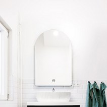 LED 간접 조명 아치형 거울 540 x 800 mm