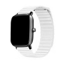 어메이즈핏빕 가죽 루프 밴드 스트랩, 화이트