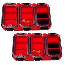 씨케이 바늘 소품 케이스 자석형 레드, 2개