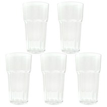 다회용 플라스틱 카페컵 팔각 475ml, 1개입, 5개
