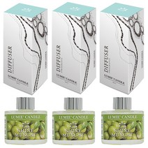 르미에 식물성 주정 디퓨저 100ml x 3p + 리드스틱 5p x 3개 세트, 샤인머스캣