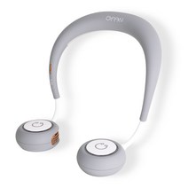 블루아이디 유팬 넥밴드 휴대용 선풍기, 그레이, BI-NF9