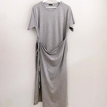 라라온 사젠 반팔 랩원피스