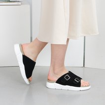 잠비 여성용 하라 투버클 쿠션 슬리퍼