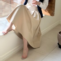 시크폭스 여성용 엘비 플레어코튼 스커트
