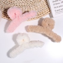 두발로 13cm 파스텔 러블리 퍼 헤어집게 3종 세트