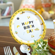 파티해 엔지니어 생일 파티접시 18cm, 10개입, 5개