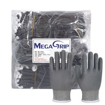 메가그립 폴리 속장갑 S, 회색, 1개