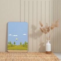 가온 미드센츄리 접이식 인테리어 LPM 거실테이블 대 72 x 48 cm, 열기구