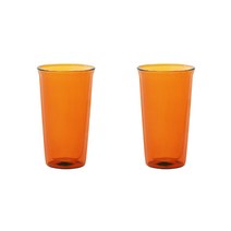 킨토 캐스트 엠버 더블월 글래스 340ml, 2개