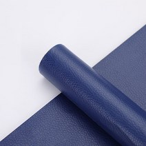 오픽 수선패치 인조 가죽 리폼 스티커, 다크블루