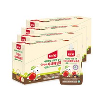 엘빈즈 매일매일 건강한 습관 어린이 사과매실푸룬 100ml 40p 세트, 1세트, 사과 + 매실 + 푸룬 혼합맛