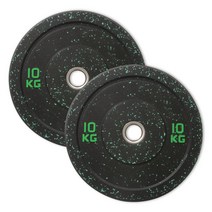 아리프 던지는 바벨 범퍼 플레이트 10kg, 혼합색상, 2개