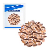 아쿠아비 유리구슬 투명 돌 1kg, 1개, 브라운