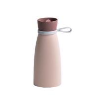 자체 설계형 휴대용 실리콘 온수병 D_RD_8, 분홍색, 680ml