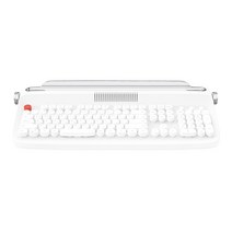 엑토 레트로 저소음 무선 타자기 키보드 거치대 W503, 화이트, 일반형