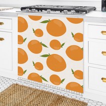 알럽홈 프루츠 벨크로 주방 수납장 커튼, TYPE03