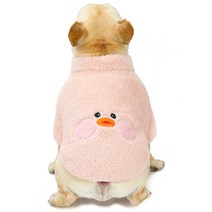 부투펫 반려동물 지퍼 후리스, 핑크