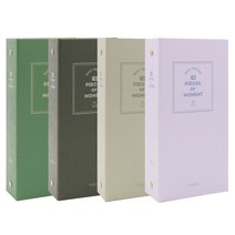 비팬시 폴라로이드 스퀘어 앨범 24매 4종 세트, 딥그린, 블랙, 웜그레이, 라벤더