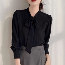 포플러앤씨 아르펠 리본 블라우스
