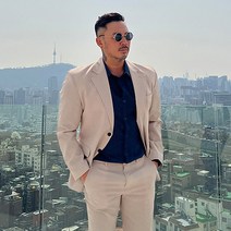 파이브라지 남성용 빅사이즈 데일리 모던 스판 자켓