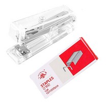 OON 클리어 아크릴 실버 호치캐스 스테이플러 + 심 10000p 세트, 화이트, 1세트