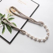 루비코코 진주 스트랩 커튼타이백, 아이보리, 1개