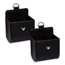 엠노블 차량용 송풍구 포켓 블랙 시트로엥, 2개