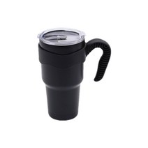 피티즘 2중 진공 보온보냉 스테인레스 텀블러 + 손잡이, 블랙(텀블러), 900ml