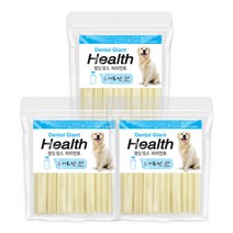 덴탈헬스 자이언트 애견 치석제거용껌, 요거트맛, 3개입