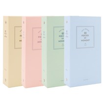 비팬시 폴라로이드 스퀘어 앨범 24매 4종 세트, 베이지, 핑크, 민트, 블루