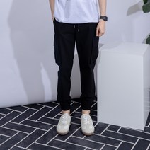 남성용 더간지 밴딩 보이핏 카고 조거팬츠