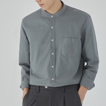 남성용 알럽홈 헨리넥 비즈니스 셔츠