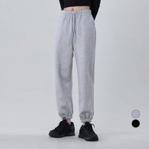 어썸어라운드 여성용 기모 베이직 밴딩 조거 팬츠