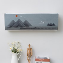 알럽홈 흑백풍경화 에어컨커버, TYPE 10