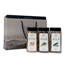 이고장식품 저온으로 로스팅한 볶은차 3종 선물세트 약도라지차 110g + 작두콩차 70g + 여주차 50g, 1세트, 약도라지차  + 작두콩차  + 여주차