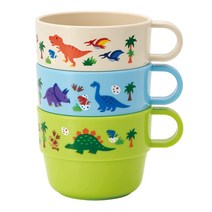 스케이터 스태킹 컵 220ml x 3종 세트 KS31, 공룡, 3개